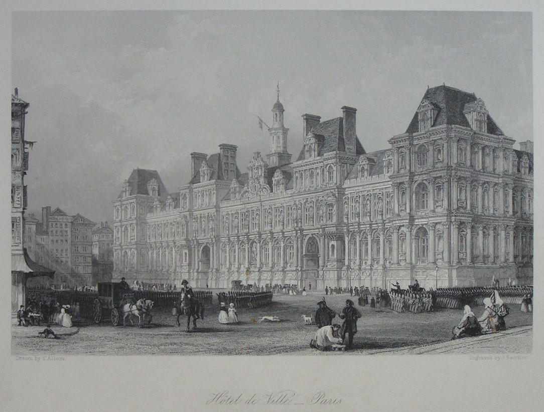 Print - Hotel de Ville - Paris - Saddler